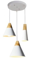 DREVENÁ ZÁVISNÁ LAMPA LOFT SCANDI 3CPR BIELA DREVENÁ ZÁVISNÁ LAMPA LOFT SCANDI 3CPR BIELA