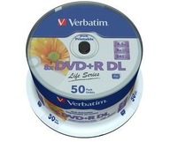 Verbatim DVD + R 16x 8,5 GB 50P DL Printable 50 PCS