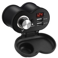 ZAPAĽOVAČIA ZÁSUVKA VOLTMETER NA MOTORKU 2xUSB 3.0 ZAPAĽOVAČIA ZÁSUVKA VOLTMETER NA MOTORKU 2xUSB 3.0