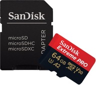 SANDISK MICROSDXC 64GB EXTREME PRO UHS-3 200MB/S