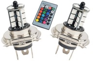 RGB LED ŽIAROVKY H4 2ks 16 FARIEB + DIAĽKOVÉ OVLÁDANIE RGB LED ŽIAROVKY H4 2ks 16 FARIEB + DIAĽKOVÉ OVLÁDANIE