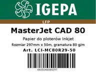 PREMIUM Plotrový papier 297x50 80 MASTER JET CAD