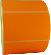 Oranžové samolepiace etikety 90x60mm čisté