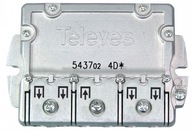 1/ 4 Televes Splitter Pozemný DVB-T2 DVB-C rozdeľovač signálu 1/ 4 Televes Splitter Pozemný DVB-T2 DVB-C rozdeľovač signálu