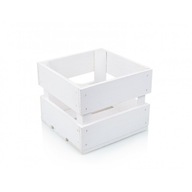 Štvorcová škatuľka v bielej farbe