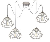Lustrové závesné stropné svietidlo SPIDER DRUCIAK WIRE 4 GREY lampy lustre Lustrové závesné stropné svietidlo SPIDER DRUCIAK WIRE 4 GREY lampy lustre