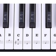 Nálepky s notami na klávesy klavírnej klávesnice