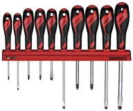 TENGTOOLS Sada 10 ks skrutkovačov na nástenný vešiak TENGTOOLS Sada 10 ks skrutkovačov na nástenný vešiak