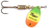 MEPPS AGLIA FLUO TIGER SPINNER č.4/9,0g MEPPS AGLIA FLUO TIGER SPINNER č.4/9,0g