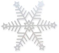 Samolepky SNEHULIENKA Hviezdy na skle Frozen 18 cm
