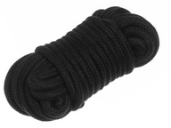 Čierna pevná šnúra pre BDSM lano 5 metrov Fetish