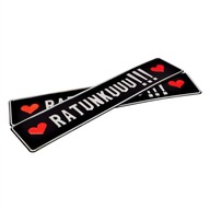 Svadobné tabuľky na registračné rámy RATUNKUUU Svadobné tabuľky na registračné rámy RATUNKUUU
