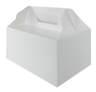 CAKE BOX svadobná svadobná krabička WEDDING biela 100 ks