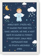 Obraz, modlitebný plagát A3, ANJEL BOŽÍ + RÁM Obraz, modlitebný plagát A3, ANJEL BOŽÍ + RÁM