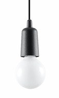 Praktická závesná lampa DIEGO 1 čierna SOLLUX LED Praktická závesná lampa DIEGO 1 čierna SOLLUX LED