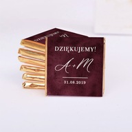 Personalizované svadobné ČOKOLÁDY Marsala 10 ks Personalizované svadobné ČOKOLÁDY Marsala 10 ks