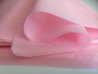 svetloružovo-bledoružovo-hladký hodvábny papier 50x75cm 100 listov