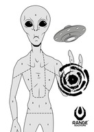 Mimozemské strieľacie terče 50 ks Mimozemské UFO