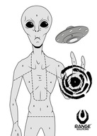Mimozemské strieľacie terče 50 ks Mimozemské UFO Mimozemské strieľacie terče 50 ks Mimozemské UFO