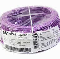 100 m Jednožilový kábel 1 x 0,75 LGY prameň 1 x 0,75 mm fialový