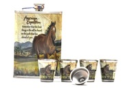 Fľaša Poháre Lievik DARČEKOVÝ MUSTANG BOX Fľaša Poháre Lievik DARČEKOVÝ MUSTANG BOX
