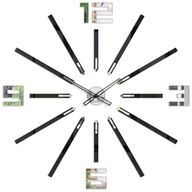 Veľké hodiny 115 cm veľké moderné ultra tiché Veľké hodiny 115 cm veľké moderné ultra tiché