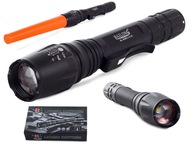 Bailong LED taktická baterka CREE zoom XM-L T6