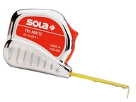SOLA TRI-MATIC meria valcovanú oceľovú pásku 5m SOLA TRI-MATIC meria valcovanú oceľovú pásku 5m