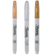 SHARPIE PERMANENTNÉ ZNAČOVAČE METALICKÉ STRIEBORNÉ, ZLATÉ, MEDENÉ BALENIE 3 ks