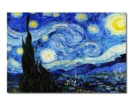 obraz Vincenta van Gogha Hviezdna noc na plátne