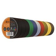 PVC izolačná páska 19mm / 20m mix 10 ks PVC izolačná páska 19mm / 20m mix 10 ks