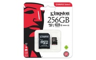 Kingston microSD Class 10 256GB karta + adaptér