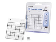 Bezdrôtová numerická klávesnica, biely akryl