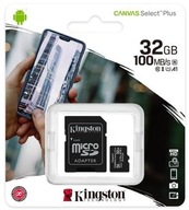 Kingston microSD 32 GB Canvas Select Plus 100 MB/s