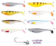 GUMA Jaxon HEGEMON Kopyto 9cm SET 8ks + HLAVICE GUMA Jaxon HEGEMON Kopyto 9cm SET 8ks + HLAVICE