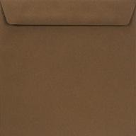 K4 hnedé štvorcové obálky, Burano SVADBA 5ks
