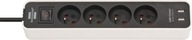 BRENNENSTUHL ECOLOR 4 GN 1,5m + 2xUSB 2,1A NABÍJAČKA BRENNENSTUHL ECOLOR 4 GN 1,5m + 2xUSB 2,1A NABÍJAČKA