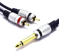 JACK KÁBEL 6,3 MONO 2x RCA CINCH 3M VITALCO MK80 JACK KÁBEL 6,3 MONO 2x RCA CINCH 3M VITALCO MK80