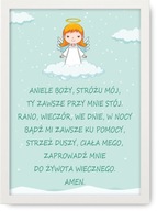 Obraz, modlitebný plagát A3, ANJEL BOŽÍ + RÁM Obraz, modlitebný plagát A3, ANJEL BOŽÍ + RÁM