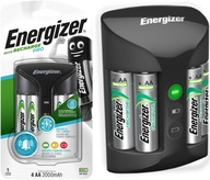 ENERGIZER Pro nabíjačka batérií AAA R3 AA R6 + 4x AA 2000mAh batérie ENERGIZER Pro nabíjačka batérií AAA R3 AA R6 + 4x AA 2000mAh batérie