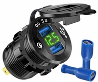 RÝCHLE NABÍJANIE USB QC 3.0 VOLTMETER KOVOVÝ Z RÝCHLE NABÍJANIE USB QC 3.0 VOLTMETER KOVOVÝ Z