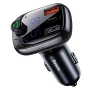 BASEUS FM TRANSMITER BLUETOOTH RÝCHLA NABÍJAČKA 3x USB USB-C 36W PD QC 3.0 BASEUS FM TRANSMITER BLUETOOTH RÝCHLA NABÍJAČKA 3x USB USB-C 36W PD QC 3.0