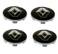 Krytky RENAULT ČIERNA 60mm SET 4 ks Krytky RENAULT ČIERNA 60mm SET 4 ks