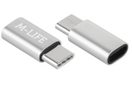 USB TYP na MICRO USB ADAPTÉR M-LIFE ML0850 FARBY