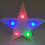LED RGB STARS - 5 LED - NA BATÉRIU VIANOCE 9710