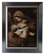 OBRAZ V STRIEBORNOM RÁME 40X50 DOJÚCA MATKA BOŽIA OBRAZ V STRIEBORNOM RÁME 40X50 DOJÚCA MATKA BOŽIA