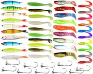 50 kusov jaxon RIPPER LURE SET zubáč