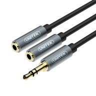 Unitek Y-C956ABK káblový minijack (3,5 mm) - 2x minijack (3,5 mm) 0,2 m Unitek Y-C956ABK káblový minijack (3,5 mm) - 2x minijack (3,5 mm) 0,2 m