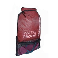 Vodotesný batoh, rýchloschnúca sieťovaná taška, červená