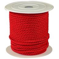 Splietaná šnúra 3,2mm ČERVENÁ 25m ROL Splietaná šnúra 3,2mm ČERVENÁ 25m ROL